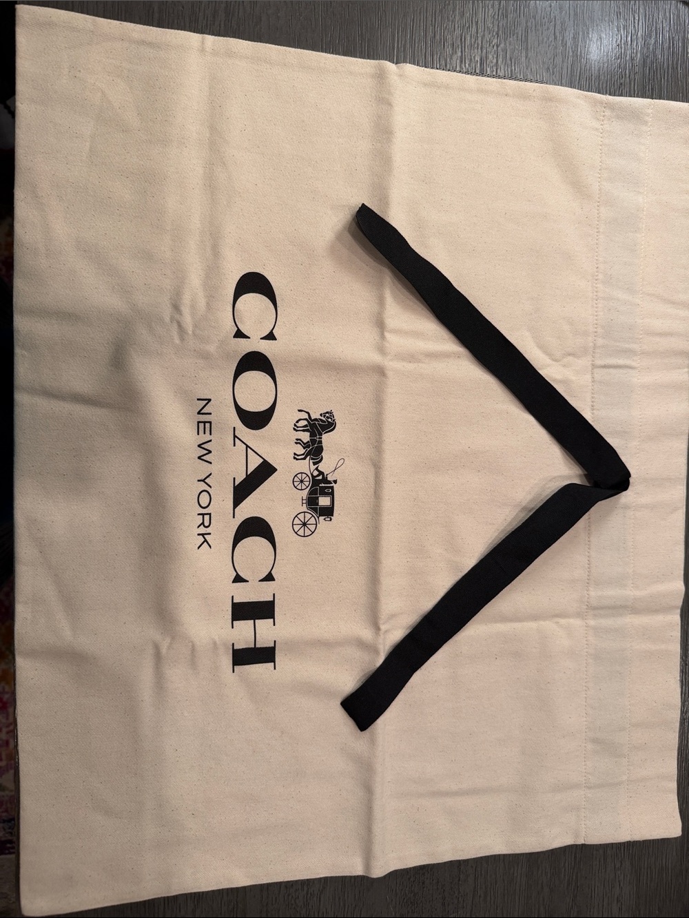 Coach Dust Bag 100% cotton 19.5 x 17